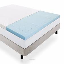 Lucid 2 5 Inch Gel Infused Ventilated Memory Foam Mattress Topper With Removable Bamboo C Memory Foam Mattress Topper Foam Mattress Topper Memory Foam Mattress
