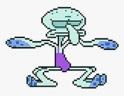 Squidward Spongebob Pixel Character Funny Freetoedit Dancing Transparent Animated Gif Hd Png Download Transparent Png Image Pngitem