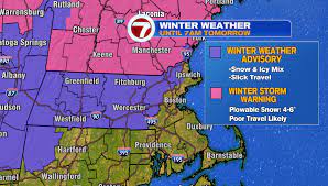 Snow To Wintry Mix Today Dry Tomorrow Boston News Weather Sports Whdh 7news
