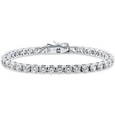 Find alluring silver tennis bracelet in a variety of styles and materials, at the biggest discounts. Berricle Sterling Silver With Round Swarovski Zirconia Wedding Tennis Bracelet Sterling Silver Bangles Womens Bracelets Fashion Bracelets