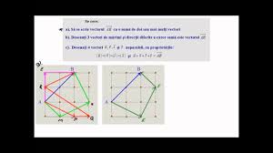 Nsumarea vectorilor i nmulirea cu un scalar suma a doi vectori a i c este prin definiie un vector. Aplicatii Cu Vectori Vector5 Youtube