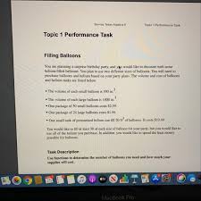Check out our tips for using realize to effectively teach your. Savvas Texas Algebra Ii Topic 1 Performance Task Topic 1 Performance Task Filling Balloons You Are Brainly Com