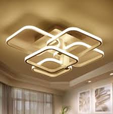 China Square Surface Mounted Modern Led Ceiling Lights For Living Room Light Fixture Indoor Home Decorative Lampshade Acrylic China Led Light Led Decoration Light