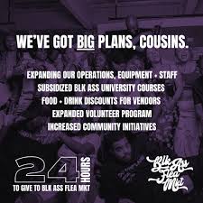 Events from August 3 – November 29 – BLK ASS FLEA MKT