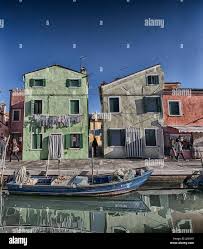 Pastels from the beautiful Island of Burano, Italy. I created these with  texture as I felt that I was missing some of the feel of the stunning  tranqui Stock Photo - Alamy