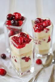 White Chocolate Dipped Cranberries Cranberry Cheesecake Pots Trifle Recipe Raspberry No Bake Cheesecake Desserts