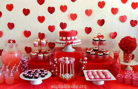 Valentine S Day Dessert Table Valentines Party Decor Valentines Birthday Party Valentines Dessert Table