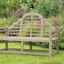 Solid wooden, heavy duty garden outdoor gate, with steel posts. Buy Grande Lutyens Style Garden Bench Weathered