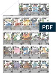 Los juegos de azar son juegos en los cuales las posibilidades de ganar o perder no dependen exclusivamente de la habilidad del jugador, sino que interviene también el azar. 76843671 Pokemon Duels Cartas Para Imprimir 2 0 Pokemon Juego De Azar
