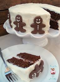 Chocolate Gingerbread Men Cake Noel Cuisine Dessert Noel Delicieux Desserts