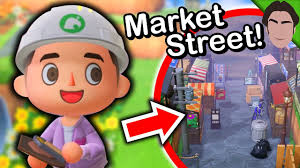 Amazing Market Street Design In Animal Crossing New Horizons Animal Crossing Animals Animal Games