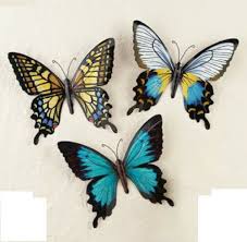 The Summertime And Butterflies All Belong To Your Creation Meaning Butterfly Trio Wall Art Hanging Plaques Set Of 3 Sculptures Patio Porch Decor Unbranded Artd Metal Butterfly Wall Art Butterfly Wall Art Butterfly Wall Decor