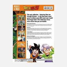 Check spelling or type a new query. Dragon Ball Z Movie Collection Three Movies 10 13 Funimation
