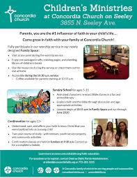 Heading to a church retreat for your next big adventure? Sunday School Lessons Concordia Lutheran Church Chicago
