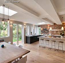 Because soffits bring the average height of the ceiling down, they tend to make a room feel smaller and more cramped. Pin By Thomas Ebert On Kitchens Open Plan Kitchen Diner Open Plan Kitchen Dining Living Open Plan Kitchen Living Room