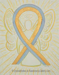 Brain tumor awareness is represented by the color gray. Childhood Brain Cancer Awareness Ribbon Archives Awareness Gallery Art