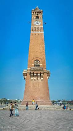 The soaring Husainabad Clock Tower, AI generated