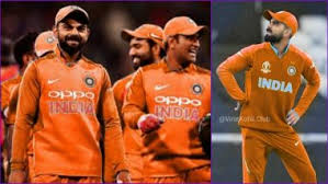How has the indian cricket team's jerseys changed over the years? Indian Cricket Team Orange Jersey In Cwc19 Fans Come Out With Creative Team India Kit Designs And Colour Combinations Check Out The Pics Latestly