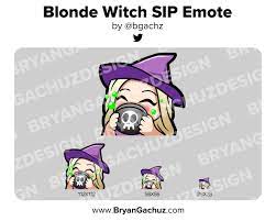 Cute Chibi Witch Blonde Emote For Twitch Discord Or Youtube Etsy In 2021 Cute Chibi Chibi Twitch