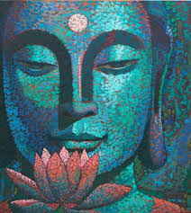 Faces Of Buddha By Virginia Peck Western Avenue Studios Buddha Painting Buddha Art Painting Buddhism Art