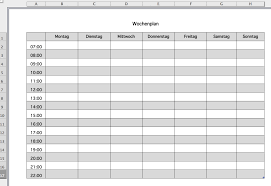 Muster vorlage zur kündigung deines o2 handyvertrags. Wochenplan Als Excel Vorlage