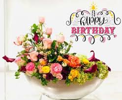 Soothing Happy Birthday Images With Flowers And Roses Hope this special day will be full of laugh and funny minds. soothing happy birthday images with