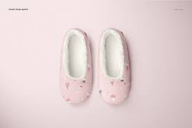 Fleece Slippers Mockup Set Mockup Slippers Psd Template Free