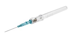 bd insyte autoguard bc shielded iv catheter with blood