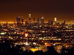 La At Night Los Angeles At Night Skyline Los Angeles Skyline