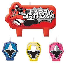 5 out of 5 stars. Power Rangers Ninja Steel Birthday Candles 4ct Party City