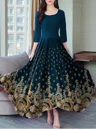 Dresses Women S Cheap Cute And Modest Dresses Online Callabuy Com In 2020 Vintage Print Dress Maxi Dress Floral Chiffon Maxi Dress