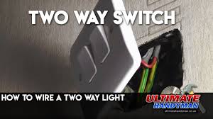 In a double switch, you want the feed wire from the service panel to be attached to the screws on the side with the connecting tab, to feed both switches. How To Wire A Two Way Light Youtube