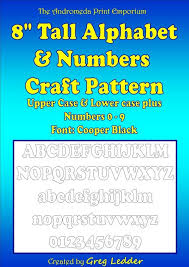 Read reviews, compare customer ratings, see screenshots, and learn more about @@softwarename@@. Full Size 8 Tall Alphabet Numbers Pattern In Pdf Format For Crafters Cooper Black Font Digital Dow Font Digital Alphabet And Numbers Arts And Crafts Box