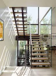 Photo 5 Of 13 In A Silicon Valley Retreat Sports A Butterfly Roof And Staircase Design Butterfly Roof Modern Staircase