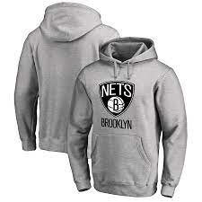 Cozy up while you show your support for the brooklyn nets in this comfortable yet fashionable light grey hoodie. Men S Heather Gray Brooklyn Nets Primary Logo Pullover Hoodie