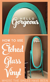 While i'm looking at my computer, i lay mine on top of the glass first to gauge where i want everything. How To Use Etched Glass Vinyl A Full Tutorial
