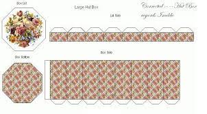 Octagon Hatboxes Butterfly Dreams Miniatures Dollhouse Miniatures Diy Hat Boxes Dollhouse Miniatures