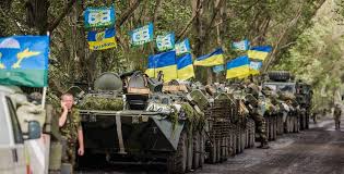 Jeg tror russland vil krige til de har tatt kontroll på kyiv og satt inn et regime . Ukraina