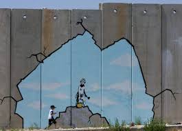 Banksy Canvas Ready To Hang Paradise In Gaza Multiple Etsy Street Art Banksy Banksy Art Banksy Graffiti