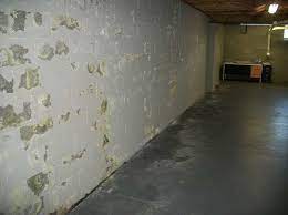 Groundwater is typically under higher pressure than that, so if you have active leaking in your basement walls, waterproofing paint won't stop it. Basement Waterproofing Basement Walls In Need Of Proper Waterproofing Paint Peeling Off Of The Basement Walls