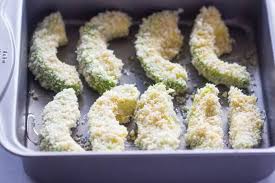 Crispy Baked Avocado Fries Chipotle Dipping Sauce With Images Baked Avocado Avocado Fries Baked Avocado Fries