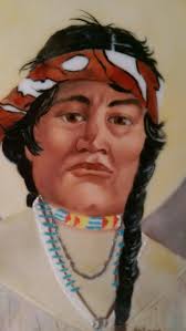 Painting Ceramic Tile "Red Band" Native Arlene Thayn 1934-2010 St. George  Utah