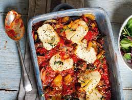 Ratatouille And Halloumi Bake Fast Dinner Recipes Recipes Halloumi