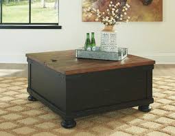 Ashley furniture hatsuko espresso lift top cocktail table coffee and end tables setting signature design by t864 9 with storage pin on apt collection dark brown mimbarschool com ng global usaglobal usa walnut finish dailymail big lots chairside rollover shabby chic dresser that lifts up you 21 surprise in the. Ashley Valebeck Black Brown Square Lift Top Cocktail Table On Sale At Bargains And Buyouts Serving Tri County West Chester And Winton Woods In Cincinnati Oh
