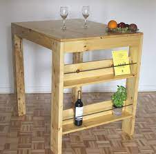 comment faire une table haute ep02 faire une table table haute bois tables en palettes de bois