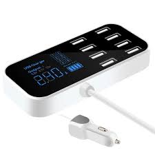 Usb adapter iphone 18w charger portable usb c 18w power adapter type c usb fast wall charger for iphone 12 xr 11 xs. Goojodoq 8 Ports Usb Car Charger Led Digital Display Fast Charging For Iphone 11 Pro Max Samsung Xiaomi Huawei Car Phone Ch Car Usb Charger Adapter Charger Car
