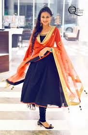 Black And Orange Dress Pakistani Stilum Wedding Couture The Cocktail Look With Madsam Tinzin Indian Outfits Indian Fashion Indian Attire