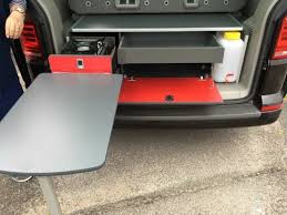 Rear Pod 2 Table Flat Pack Furniture Compact Kitchen Unit Bamboo Chopping Board