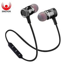 Swzyor Ly 11 Metal Sports Bluetooth Headphone Sweatproof Earphone Magnetic Earpiece Stereo Wireless Headset For Earphone Wireless Headset Bluetooth Headphones