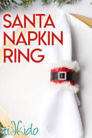 Santa Napkin Ring Napkin Rings Napkin Rings Diy Christmas Napkin Rings